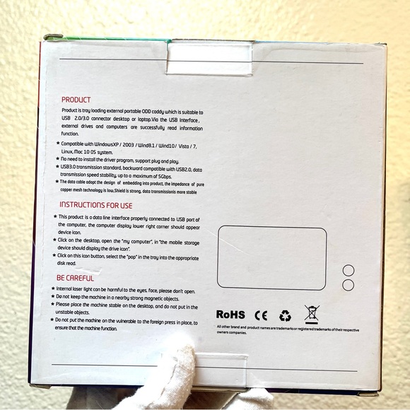 DVD-RW Pop-Up Mobile External DVD-RW. USB 3.0 (2.0 compatible). NEW NIB - Picture 3 of 5